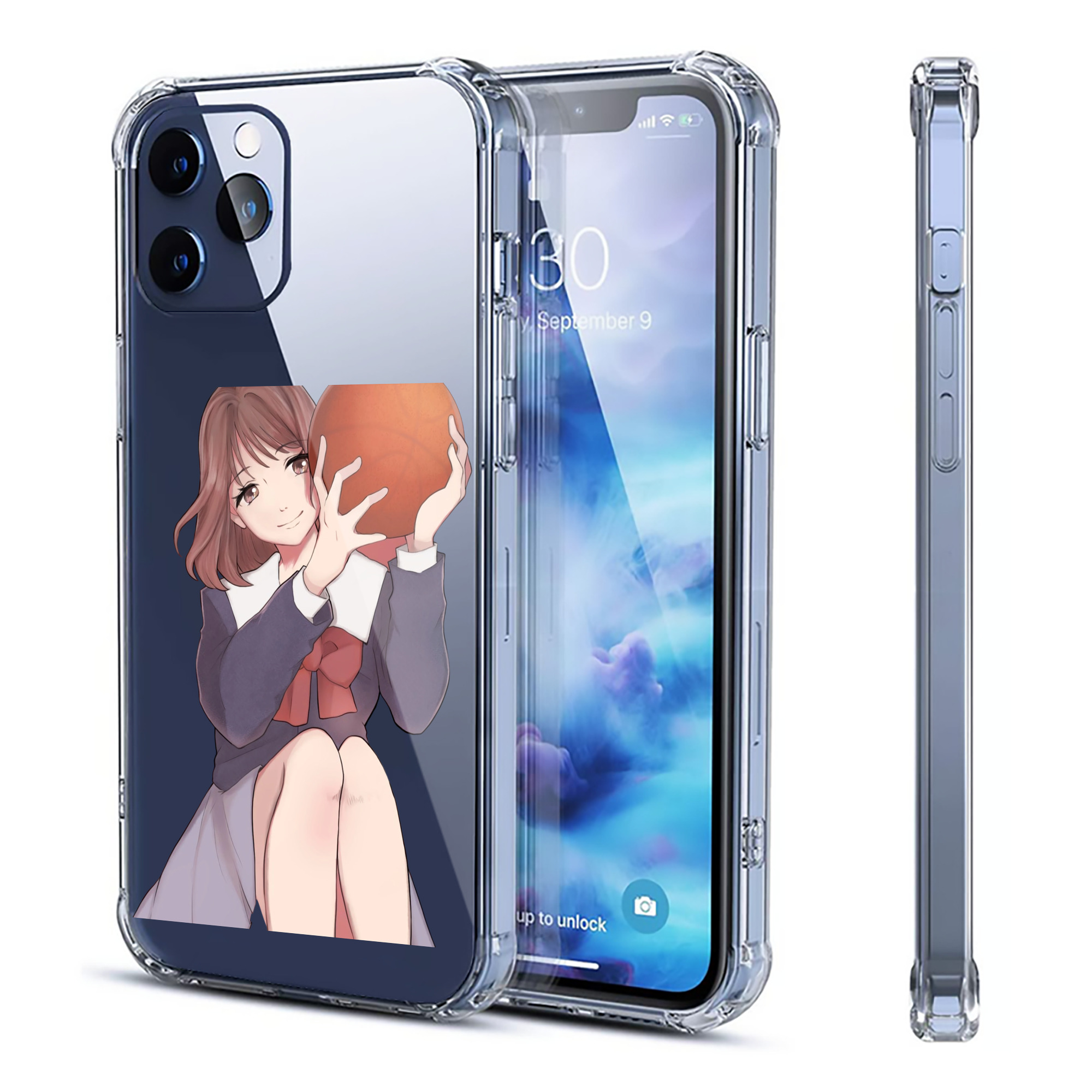 （画像用） SLAM DUNK／スラムダンク 【iPhone 12シリーズ対応】透明スマホケース（クリアソフトケース）